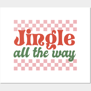 Jingle all the way retro Design Posters and Art